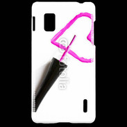 Coque LG Optimus G Coeur avec vernis à ongle 50