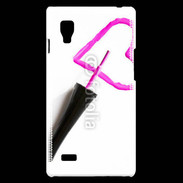 Coque LG Optimus L9 Coeur avec vernis à ongle 50