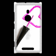Coque Nokia Lumia 925 Coeur avec vernis à ongle 50