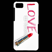 Coque Blackberry Z10 Love avec rouge à lèvres