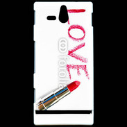 Coque Sony Xperia U Love avec rouge à lèvres