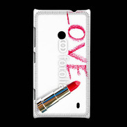 Coque Nokia Lumia 520 Love avec rouge à lèvres