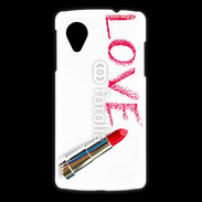 Coque LG Nexus 5 Love avec rouge à lèvres