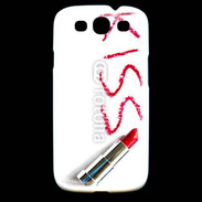 Coque Samsung Galaxy S3 Kiss avec rouge à lèvres