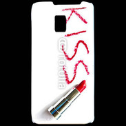 Coque LG P990 Kiss avec rouge à lèvres