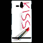 Coque Sony Xperia U Kiss avec rouge à lèvres