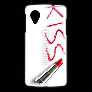Coque LG Nexus 5 Kiss avec rouge à lèvres