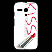 Coque Motorola G Kiss avec rouge à lèvres