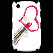 Coque Blackberry 8520 Coeur avec rouge à lèvres