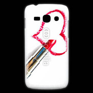 Coque Samsung Galaxy Ace3 Coeur avec rouge à lèvres