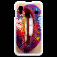 Coque Samsung ACE S5830 Lèvres multicouleurs