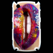 Coque Blackberry 8520 Lèvres multicouleurs