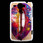 Coque HTC Wildfire G8 Lèvres multicouleurs