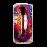Coque Samsung Galaxy S4mini Lèvres multicouleurs