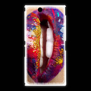 Coque Sony Xpéria Z Ultra Lèvres multicouleurs