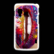 Coque LG L5 2 Lèvres multicouleurs