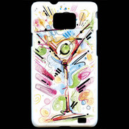 Coque Samsung Galaxy S2 cocktail en dessin