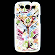 Coque Samsung Galaxy S3 cocktail en dessin