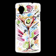 Coque LG Nexus 5 cocktail en dessin