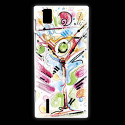 Coque Huawei Ascend P2 cocktail en dessin