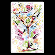 Etui carte bancaire cocktail en dessin