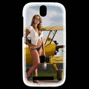 Coque HTC One SV Avion sexy