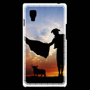 Coque LG Optimus L9 Silhouette d'un toréador