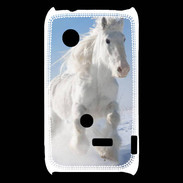 Coque Sony Xperia Typo Cheval blanc dans la neige 2