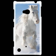 Coque Nokia Lumia 720 Cheval blanc dans la neige 2