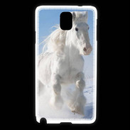 Coque Samsung Galaxy Note 3 Cheval blanc dans la neige 2