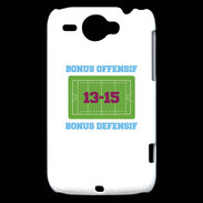 Coque HTC Wildfire G8 Bonus Offensif-Défensif Blanc