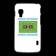 Coque LG L5 2 Bonus Offensif-Défensif Blanc