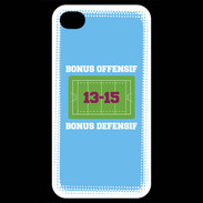 Coque iPhone 4 / iPhone 4S Bonus Offensif-Défensif Bleu