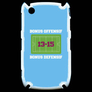 Coque Blackberry 8520 Bonus Offensif-Défensif Bleu