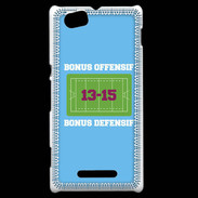 Coque Sony Xperia M Bonus Offensif-Défensif Bleu