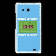 Coque Huawei Ascend Mate Bonus Offensif-Défensif Bleu