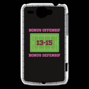 Coque HTC Wildfire G8 Bonus Offensif-Défensif Noir