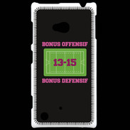 Coque Nokia Lumia 720 Bonus Offensif-Défensif Noir