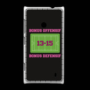 Coque Nokia Lumia 520 Bonus Offensif-Défensif Noir