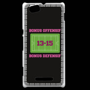 Coque Sony Xperia M Bonus Offensif-Défensif Noir