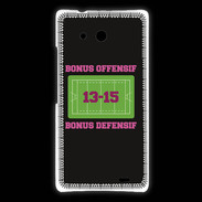 Coque Huawei Ascend Mate Bonus Offensif-Défensif Noir