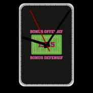Grande pendule murale Bonus Offensif-Défensif Noir