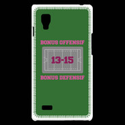 Coque LG Optimus L9 Bonus Offensif-Défensif Vert