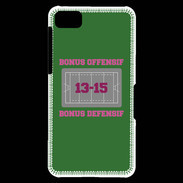Coque Blackberry Z10 Bonus Offensif-Défensif Vert