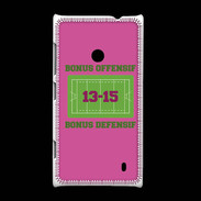 Coque Nokia Lumia 520 Bonus Offensif-Défensif Rose