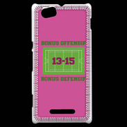 Coque Sony Xperia M Bonus Offensif-Défensif Rose