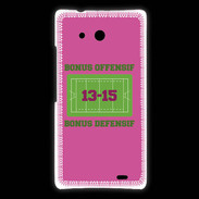 Coque Huawei Ascend Mate Bonus Offensif-Défensif Rose