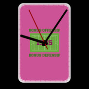Grande pendule murale Bonus Offensif-Défensif Rose