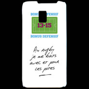 Coque LG P990 Les potes Bonus offensif-défensif Blanc
