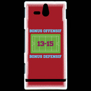 Coque Sony Xperia U Bonus Offensif-Défensif Rouge